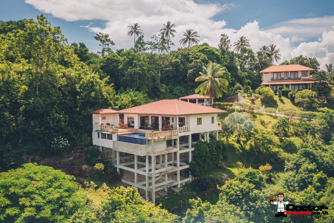 4 Bed Pool Villa with Sea View – Taling Ngam, Koh Samui – For Sale